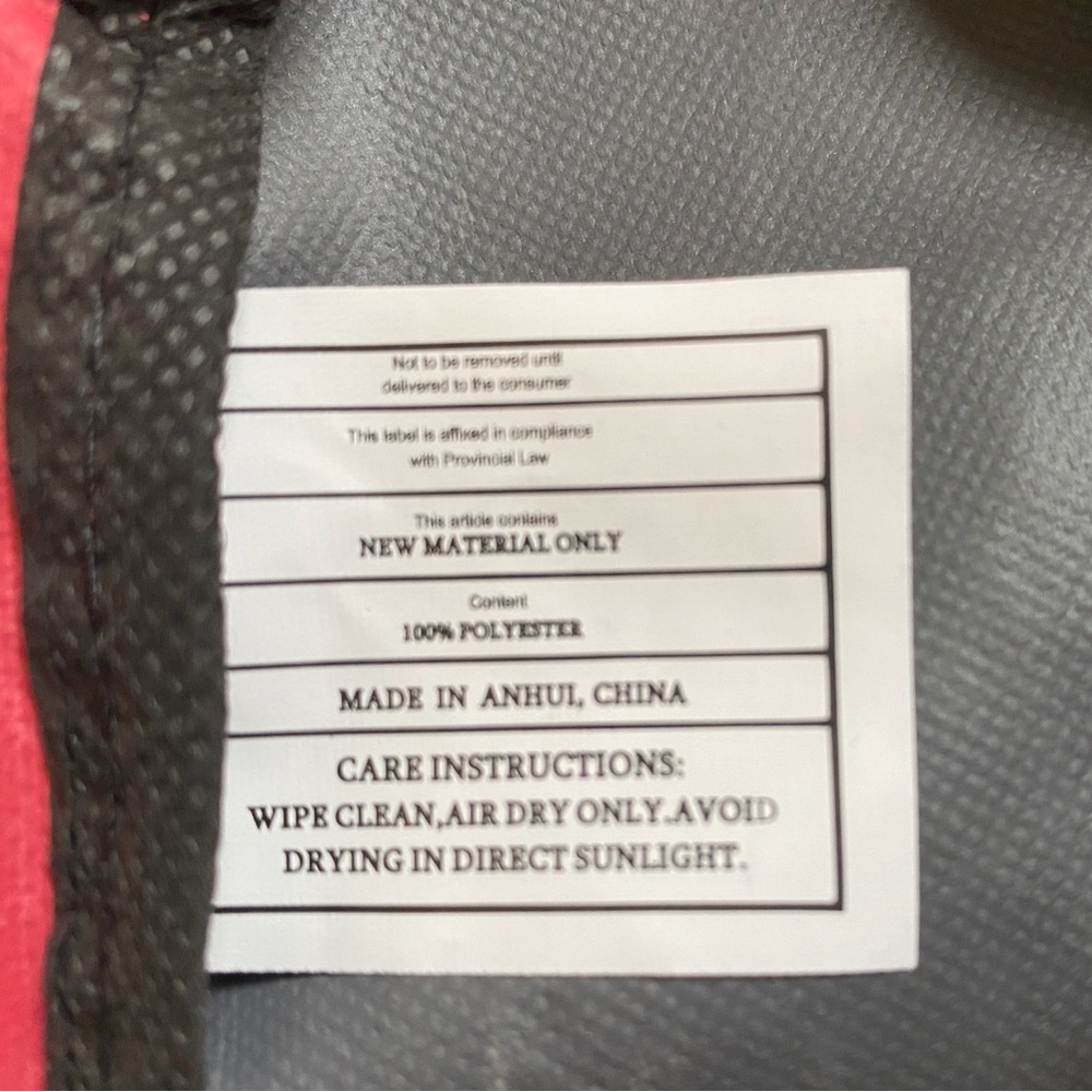 NWT Moda West Red and Gray Backpack - Picture 7 of 7